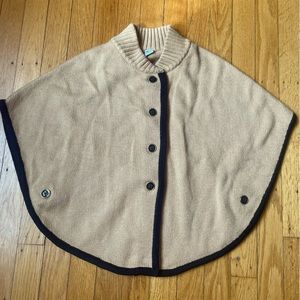 Janie and Jack girls size 6 capelet EUC tan